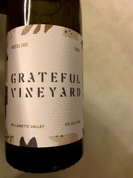 2019 Grateful Vineyard Riesling, USA, Oregon, Willamette Valley ...