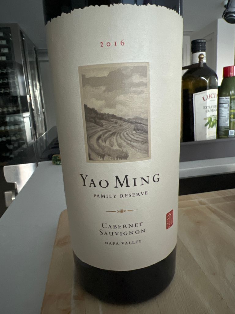 2016 Yao Family Wines Cabernet Sauvignon Yao Ming Family Reserve
