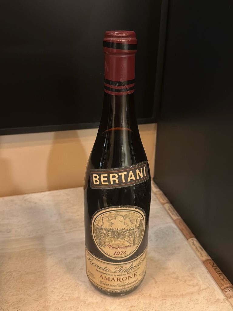 ワイン Recioto della Valpolicella AMARONE 1974 Bertani Recioto della Valpolicella Classico Superiore