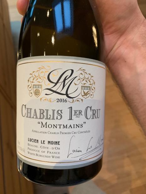 2019 Lucien Le Moine Chablis 1er Cru Montmains - CellarTracker