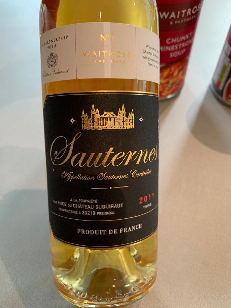2011 Waitrose Sauternes Château Suduiraut, France, Bordeaux, Sauternais