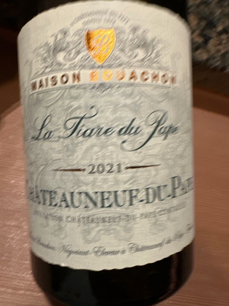 2021 Maison Bouachon ChâteauneufduPape La Tiare du Pape, France