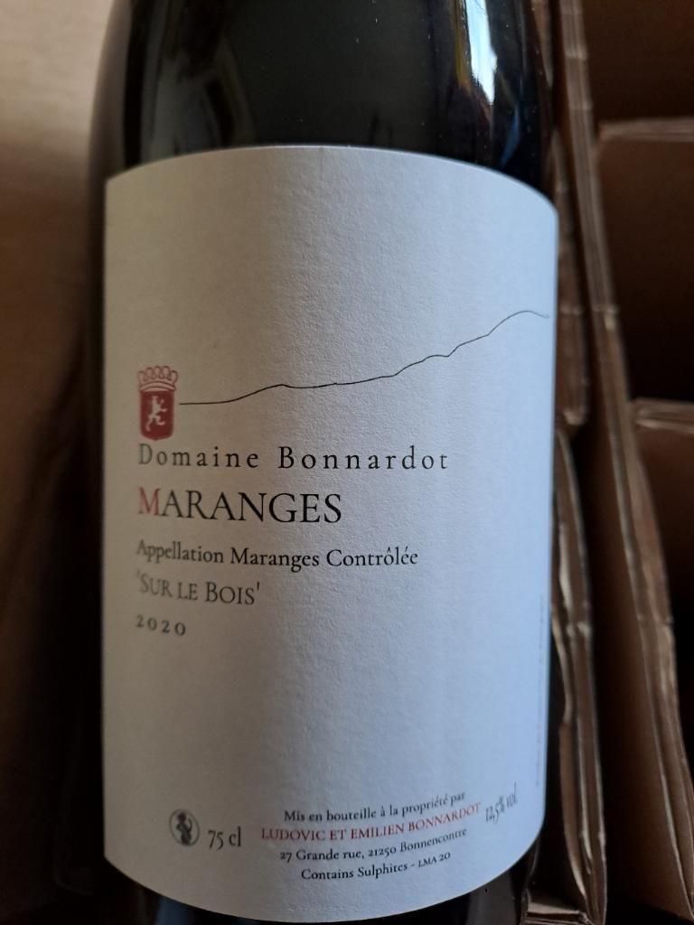 Domaine Bonnardot Maranges Sur Le Bois France Burgundy C Te De