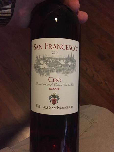 2015 San Francesco Cir Rosato CellarTracker