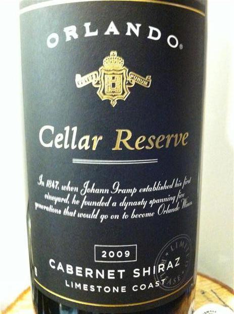 2009 Orlando Wines Cellar Reserve - CellarTracker