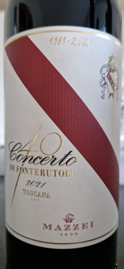 2016 Marchesi Mazzei Castello di Fonterutoli Concerto Toscana IGT