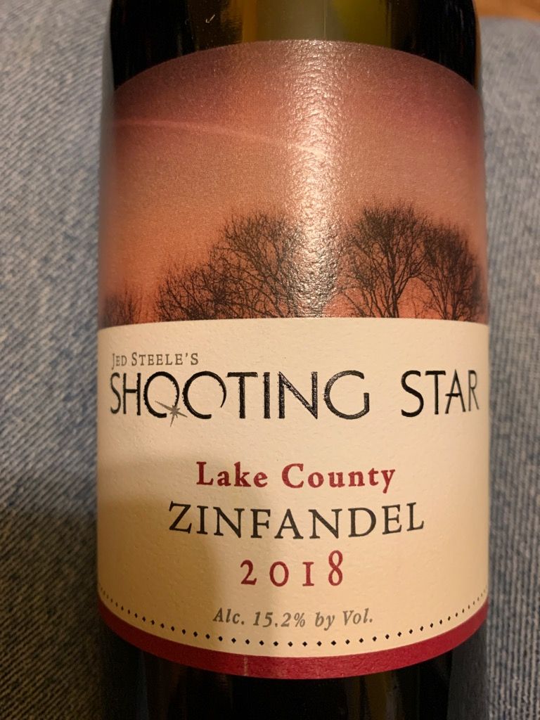 2016 Shooting Star (Jed Steele) Zinfandel, USA, California, North Coast, Lake County CellarTracker