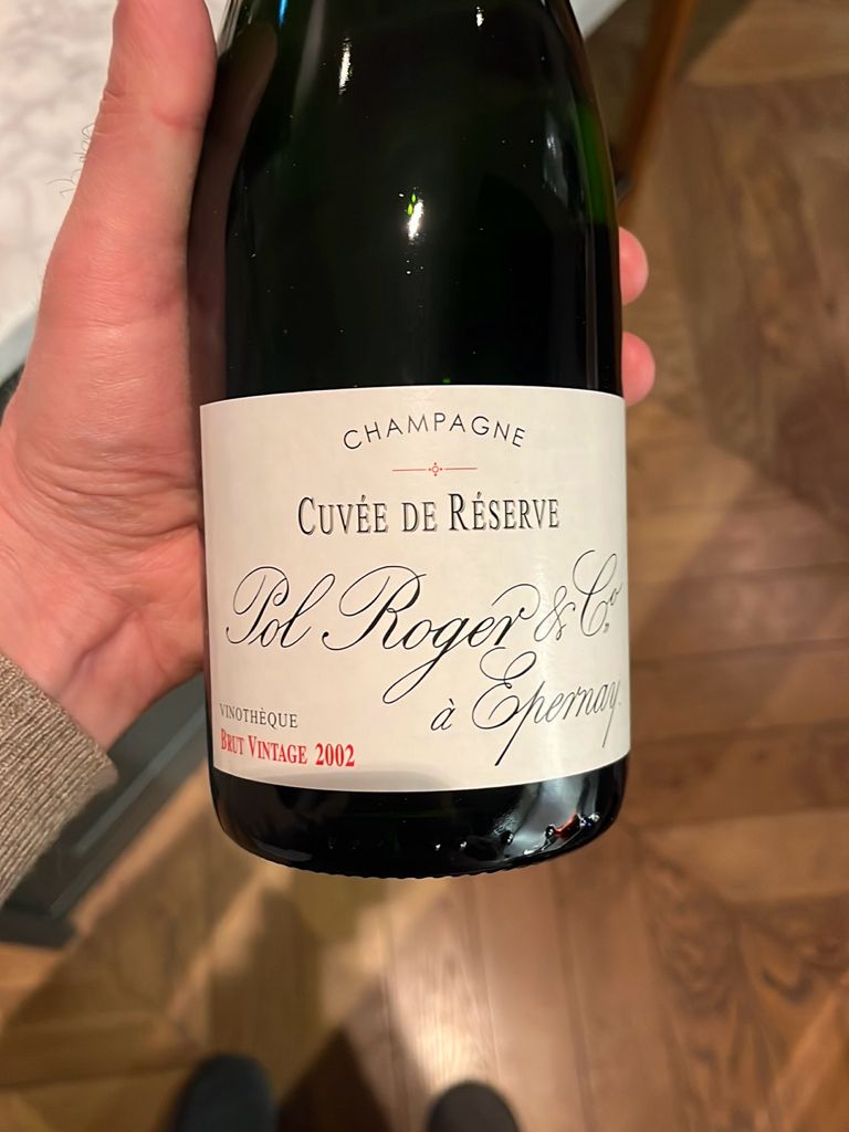 2000 Pol Roger Champagne Brut Cuvée de Reserve Vinothèque