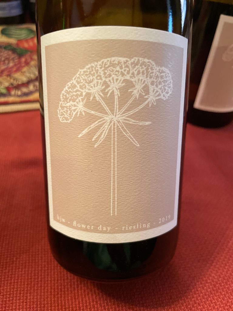 2019 Hermann J. Wiemer Riesling HJW Flower Day, USA, New York, Finger ...