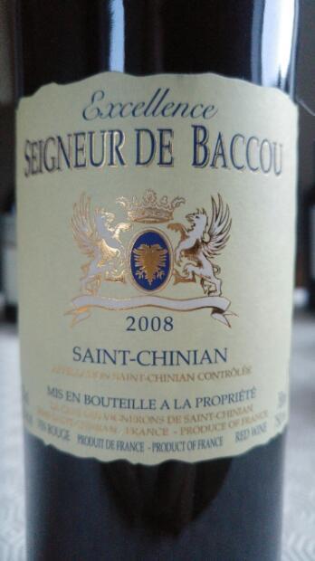 2008 La Cave des Vignerons de Saint Chinian Saint-Chinian Seigneur De ...