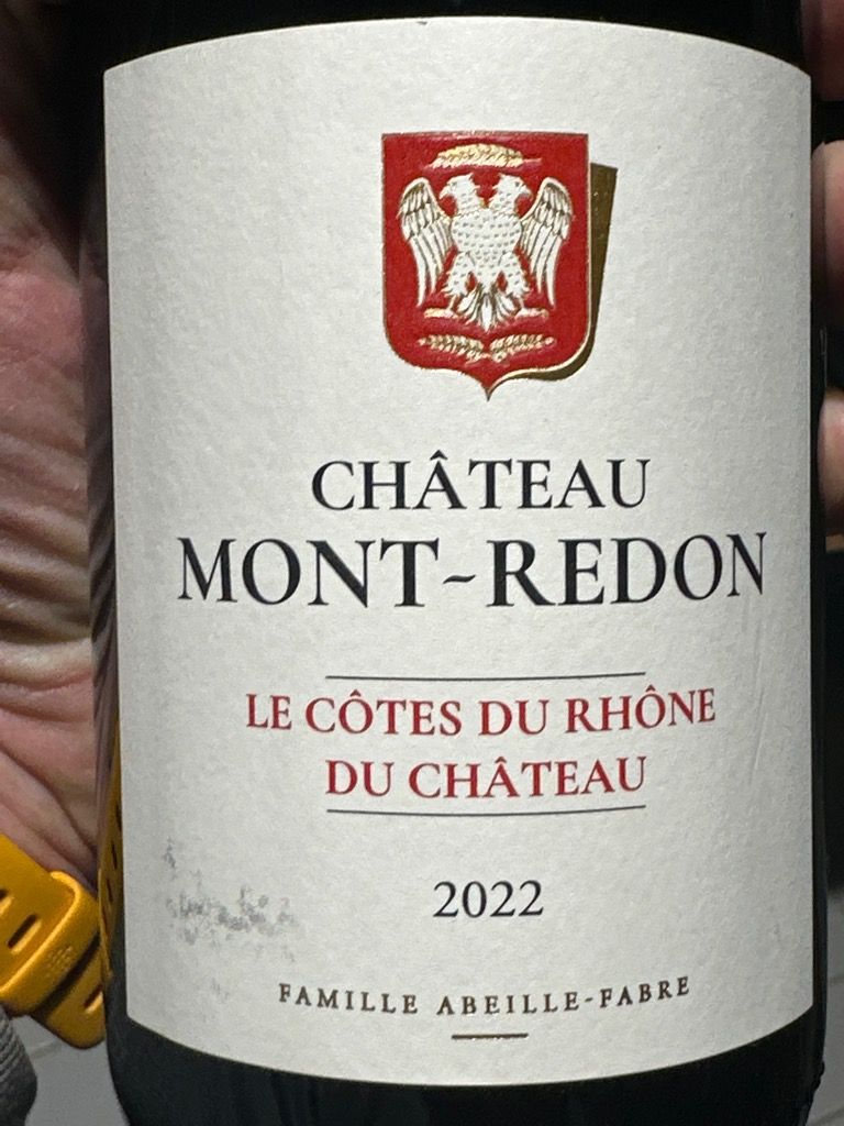 2022 Château Mont-Redon Côtes du Rhône Reserve - CellarTracker