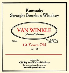 2021 Van Winkle Kentucky Straight Bourbon Whiskey Special Reserve 12 ...