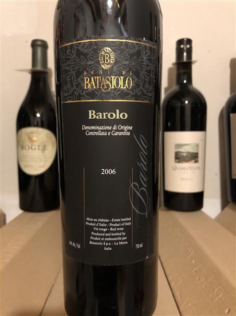 2006 Beni di Batasiolo Barolo - CellarTracker