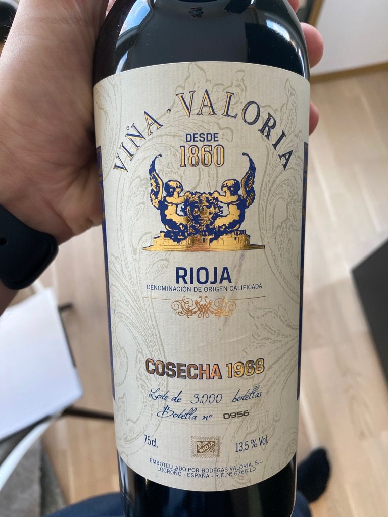 Valoria Rioja 1968 Viña Valoria Rioja Gran Reserva - CellarTracker
