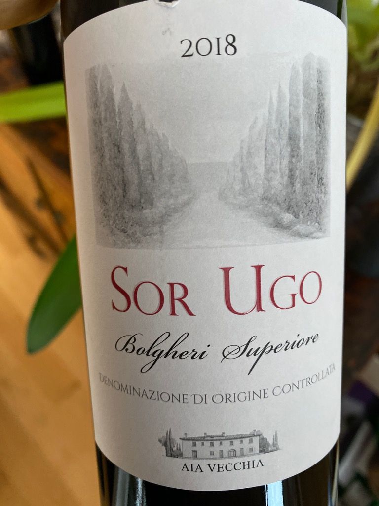 2018 Aia Vecchia Bolgheri Superiore Sor Ugo - CellarTracker