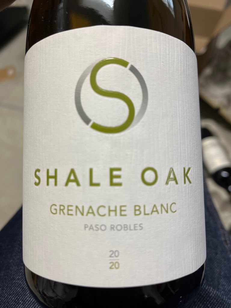 2020 Shale Oak Winery Grenache Blanc, USA, California, Central Coast