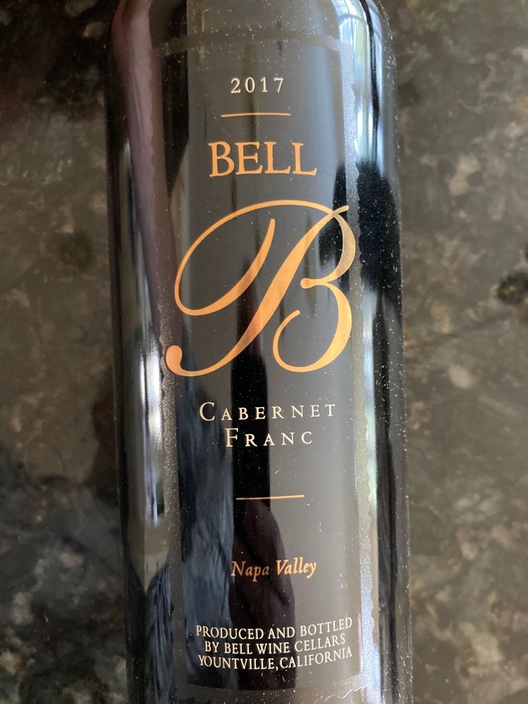 2017 Bell Wine Cellars Franc, USA, California, Napa Valley