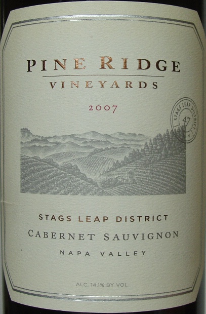 2007 Pine Ridge Vineyards Cabernet Sauvignon Stags Leap ...