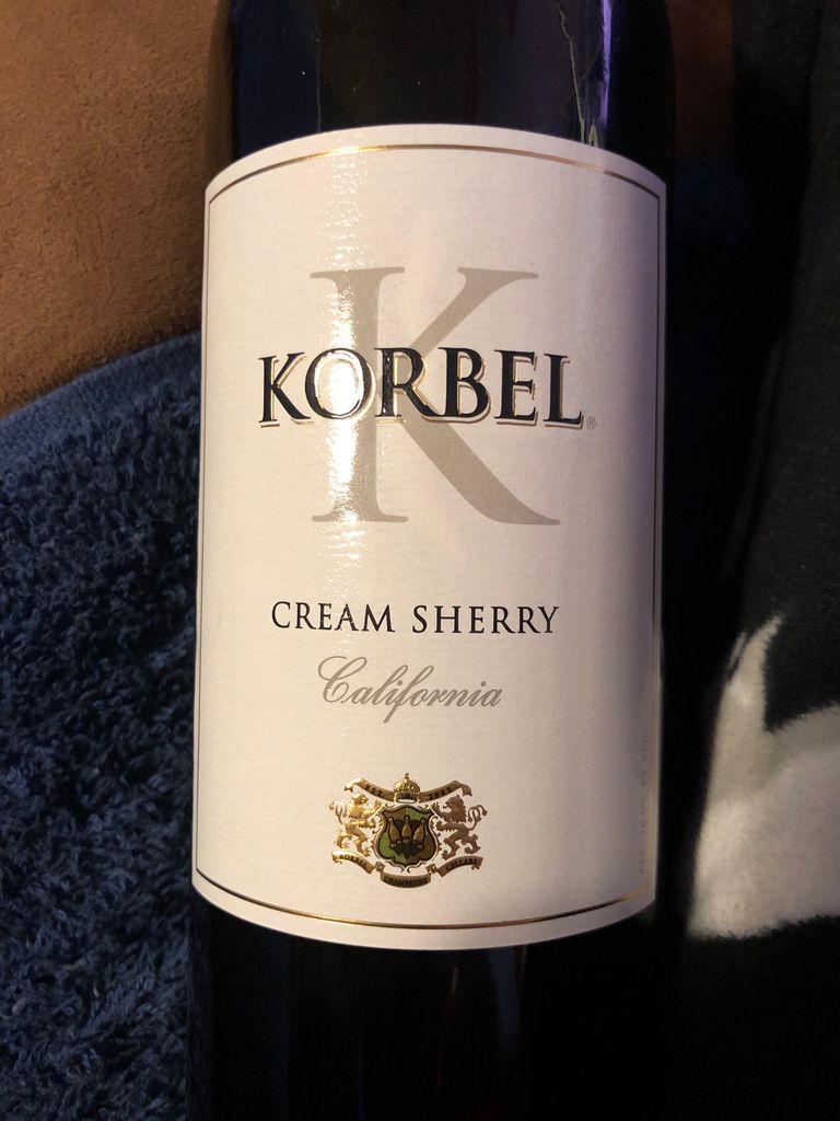 2018 Korbel Cream Sherry, USA, California, Sonoma County CellarTracker