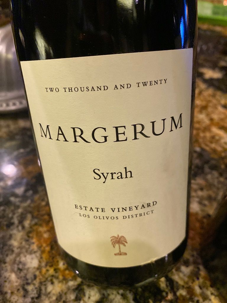 2022 Margerum Syrah Block 3 Margerum Estate Vineyards, USA, California ...