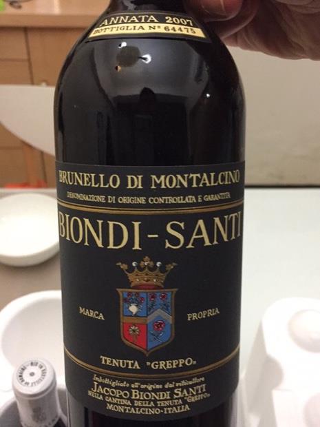 2007 Tenuta Greppo (Biondi-Santi) Brunello di Montalcino