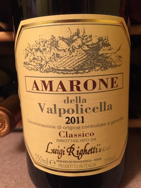 2011 Luigi Righetti Amarone della Valpolicella Classico
