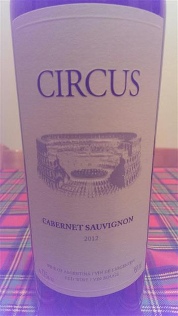 2012 Circus Cabernet Sauvignon, Argentina - CellarTracker