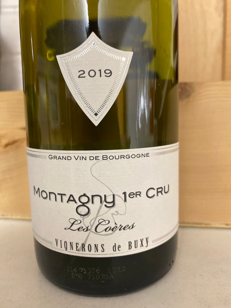 2020 Vignerons De Buxy Montagny 1er Cru Les Coères Blanc, France ...