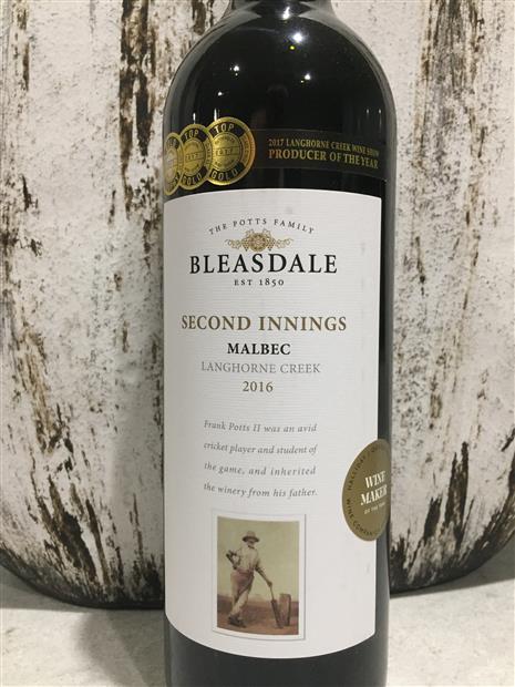 Bleasdale second innings Malbec (9316475001949)