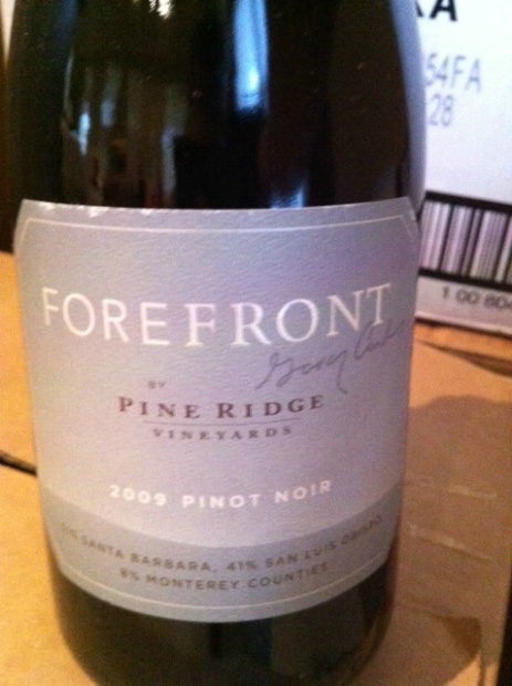 2009 Pine Ridge Vineyards Pinot Noir Forefront, USA ...