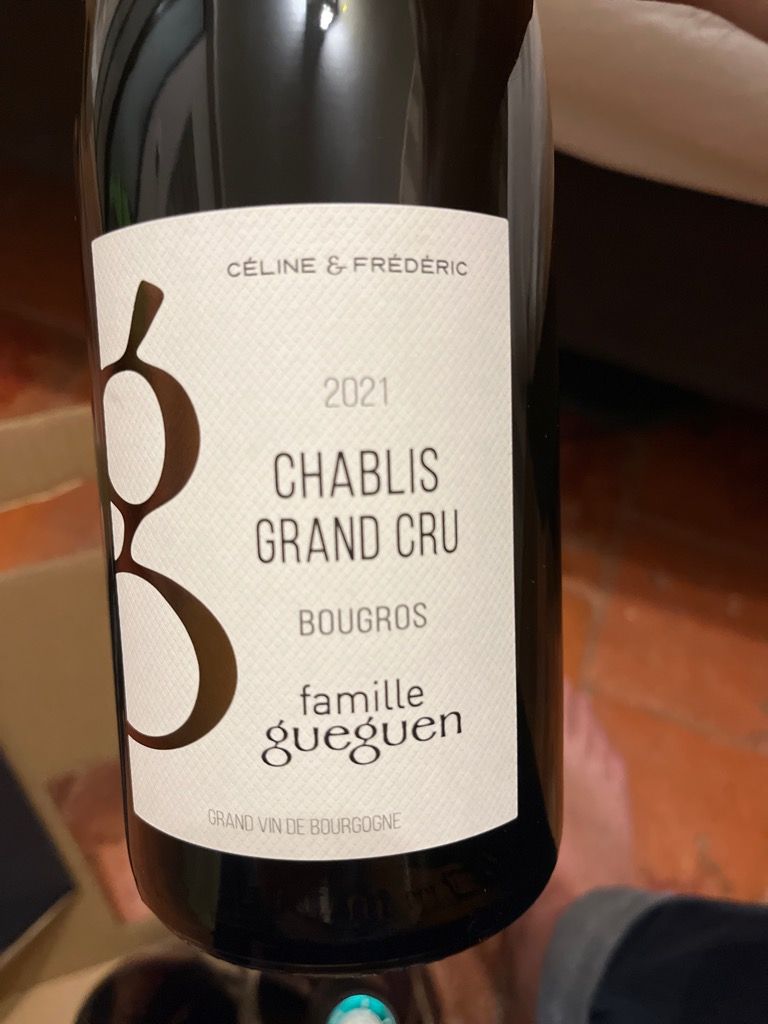 2020 Domaine des Chenevières Chablis Grand Cru Bougros, France