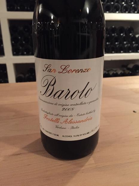 ワイン Alessandria Barolo 1971 720ml 2016 Fratelli Alessandria Barolo San Lorenzo di Verduno
