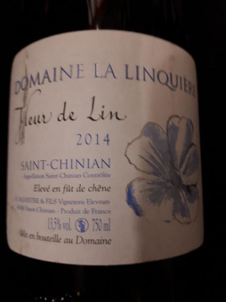 2016 Domaine La Linquière Saint Chinian Fleur De Lin France