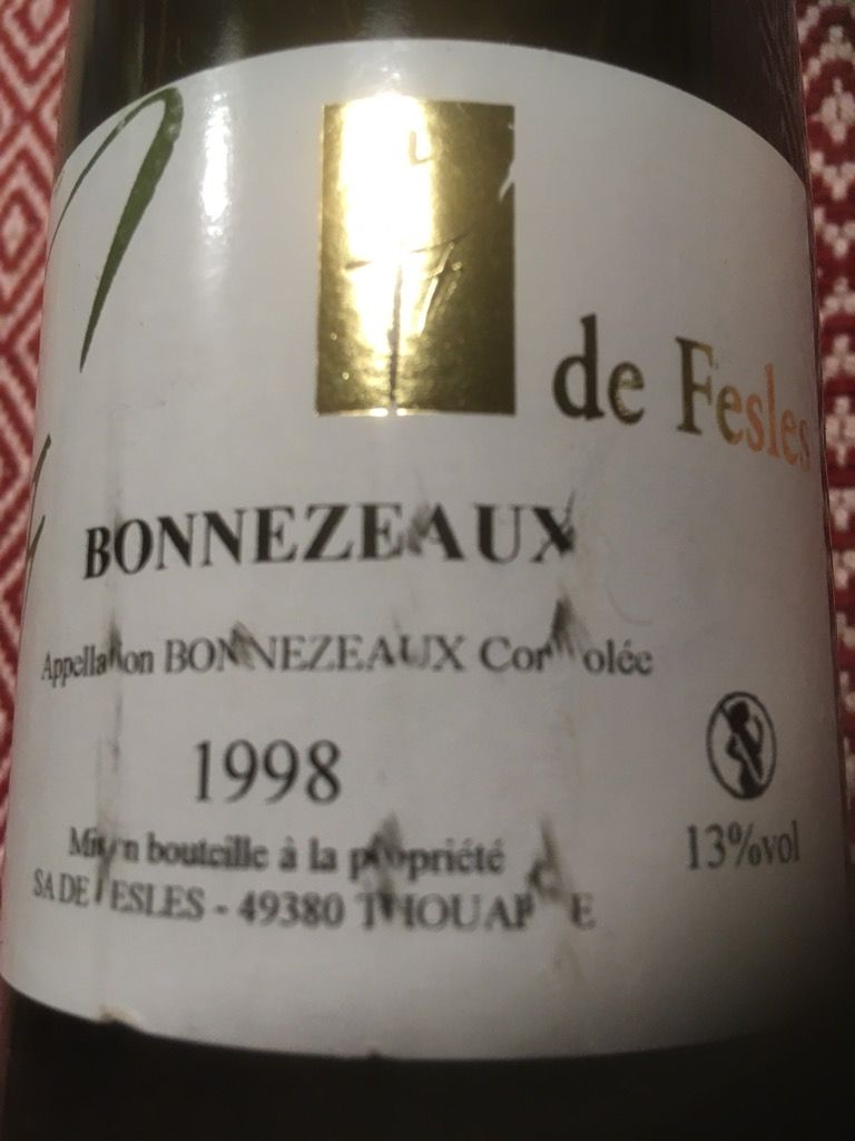1999 Château de Fesles Bonnezeaux 