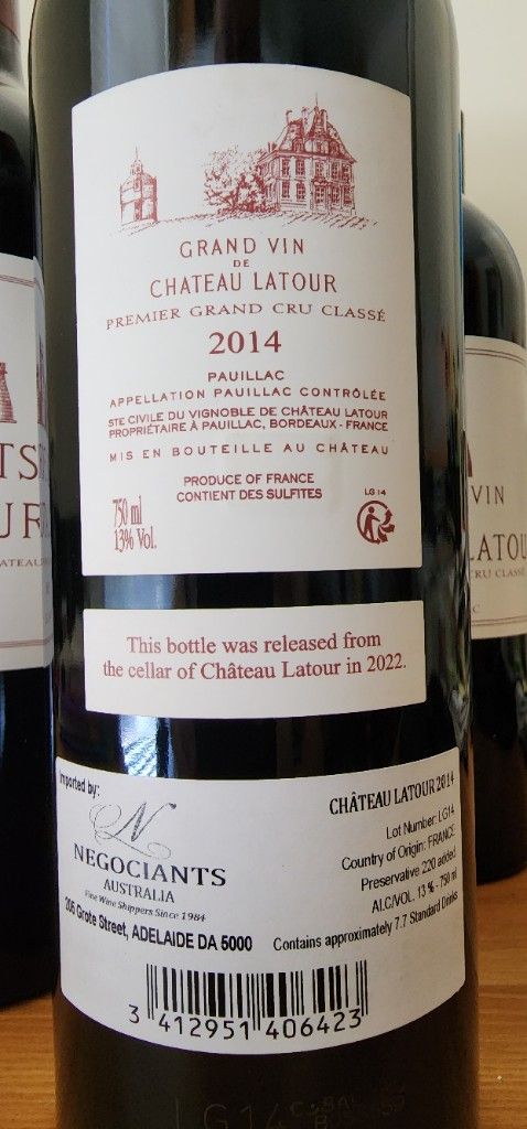 2022 Château Latour Grand Vin - CellarTracker