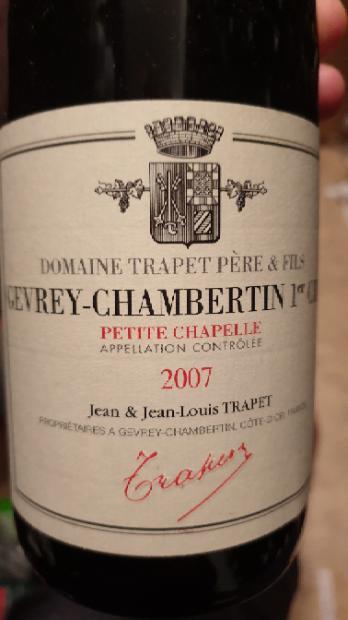 ワイン 2007 Chambertin Jean Louis Trapet 2007 Domaine Trapet Chambertin - CellarTracker