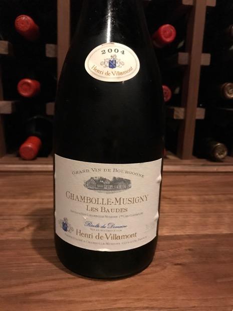 2004 Henri de Villamont Chambolle-Musigny 1er Cru Les Baudes