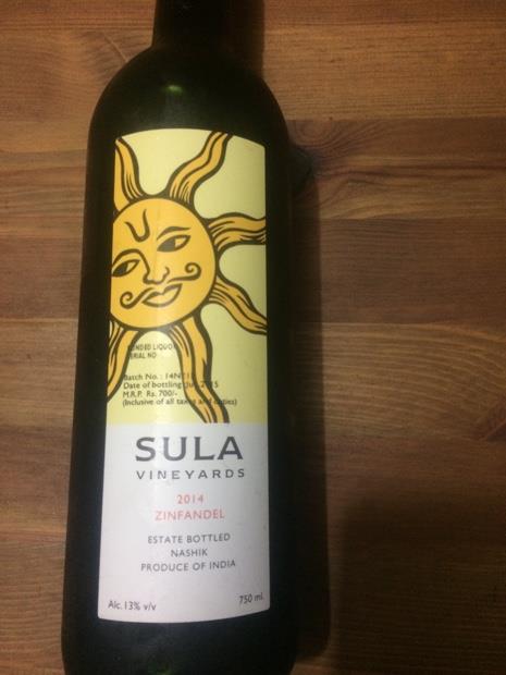 sula wine mrp