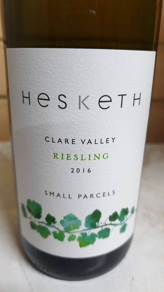 2016 Hesketh Riesling Clare Valley Regional Selection, Australia, South ...