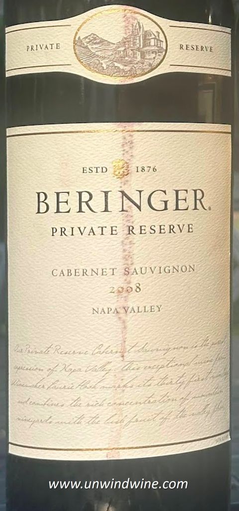 2007 Beringer Vineyards Cabernet Sauvignon Private Reserve