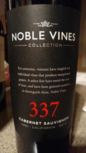 Noble Vines 337 Cabernet Sauvignon 2013 2024 www.alhudapk