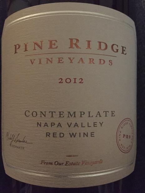 2012 Pine Ridge Vineyards Contemplate, USA, California ...