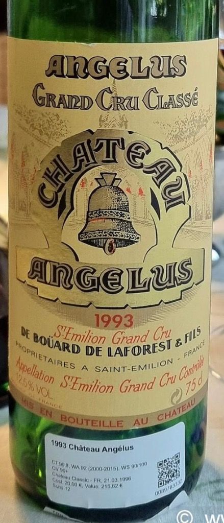 1993 Château Angélus - CellarTracker