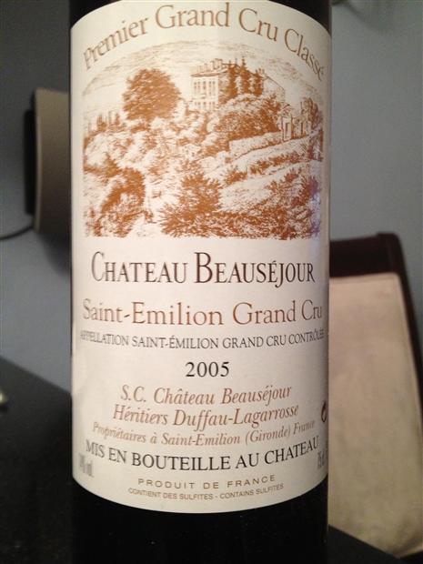 2000 Château Beausejour (Duffau Lagarrosse) - CellarTracker