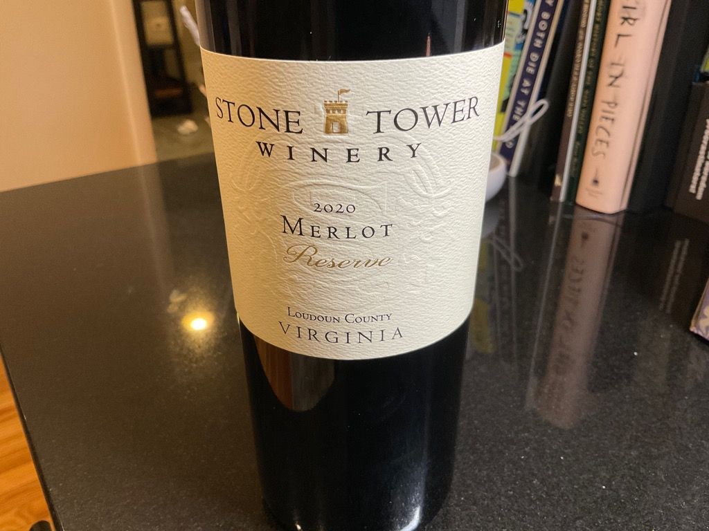 2019 Stone Tower Winery Merlot, USA, Virginia, Northern Virginia