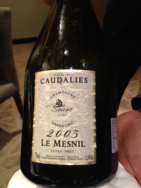 2012 De Sousa et Fils Champagne Grand Cru Cuvée des Caudalies Le