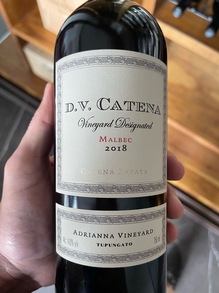 2018 Bodega Catena Zapata Malbec D.V. Catena Adrianna Vineyard ...