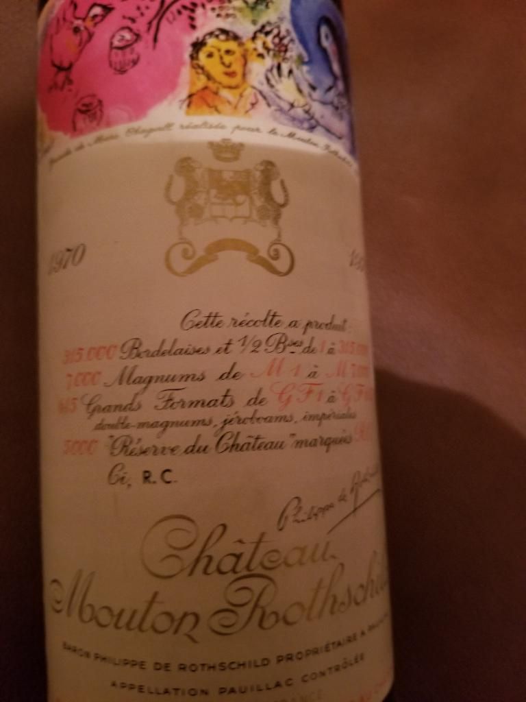 1970 Château Mouton Rothschild - CellarTracker