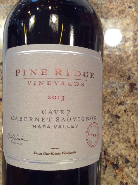 2013 Pine Ridge Vineyards Cabernet Sauvignon Cave 7, USA ...