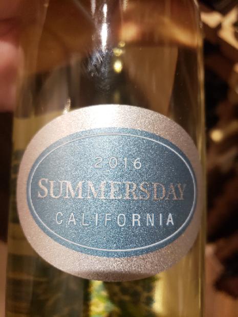 2016 Summersday Viognier Chenin Blanc Usa California